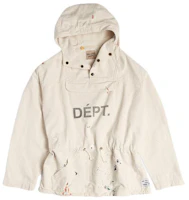 Gallery Dept Cream Letter Print Pullover Hoodie for Men GD-SS22-057 Gallery Dept Cream Letter Print Pullover Hoodie for Men GD-SS22-057