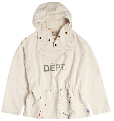 Gallery Dept Cream Letter Print Pullover Hoodie for Men GD-SS22-057 Buy Gallery Dept Cream Letter Print Pullover Hoodie for Men GD-SS22-057