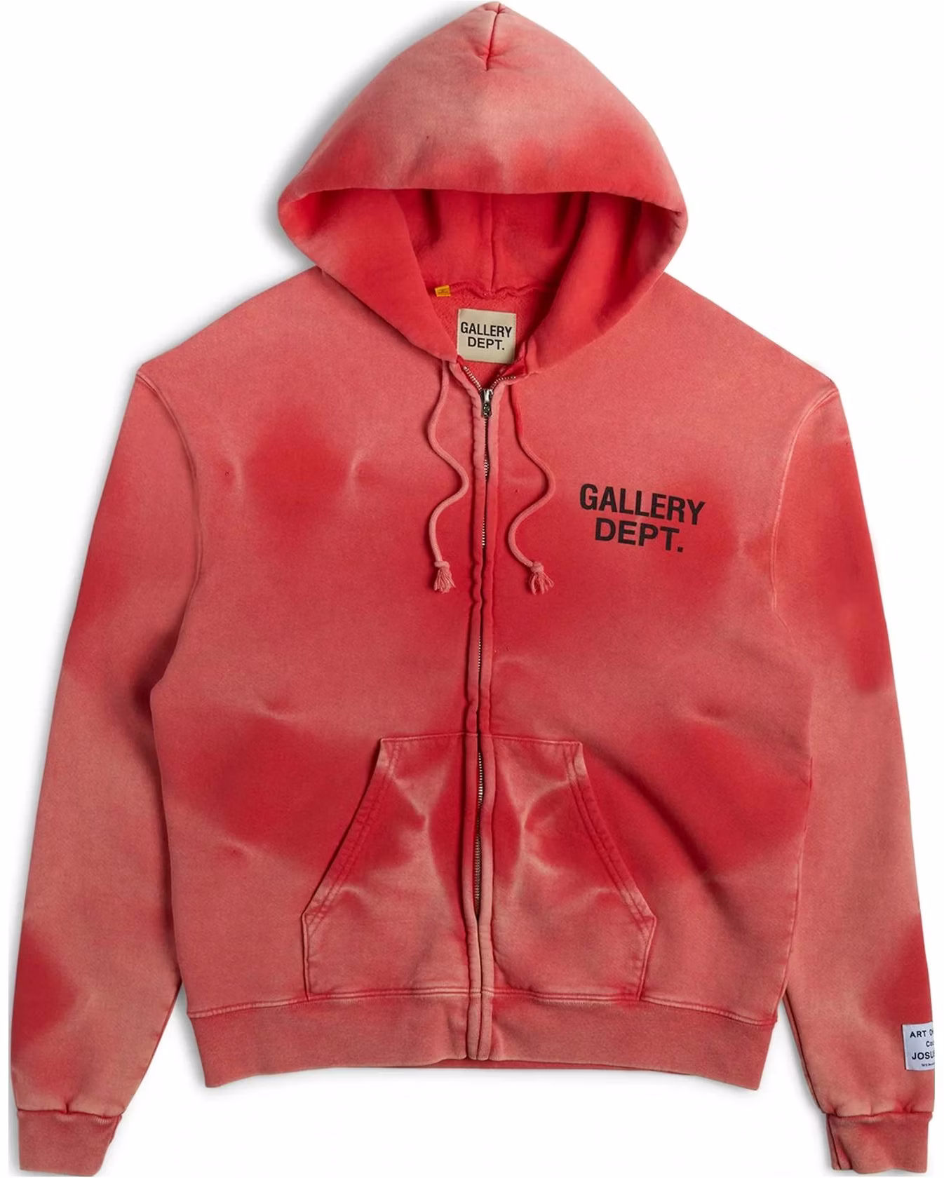 gallery-dept-faded-logo-print-drawstring-hoodie-jacket-red-sfzh-2050-red