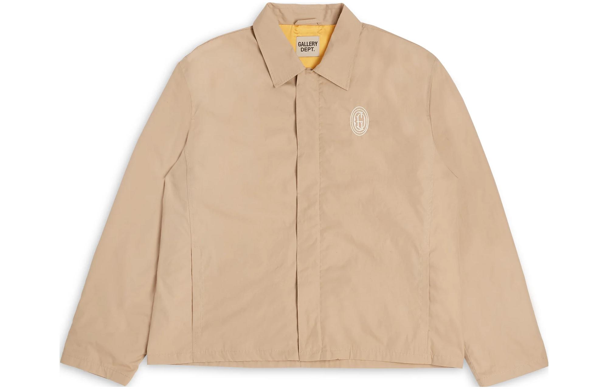 Gallery Dept FW23 Badge Print Zip-Up Long Sleeve Jacket Beige Unisex OFF-60071-NATU-M