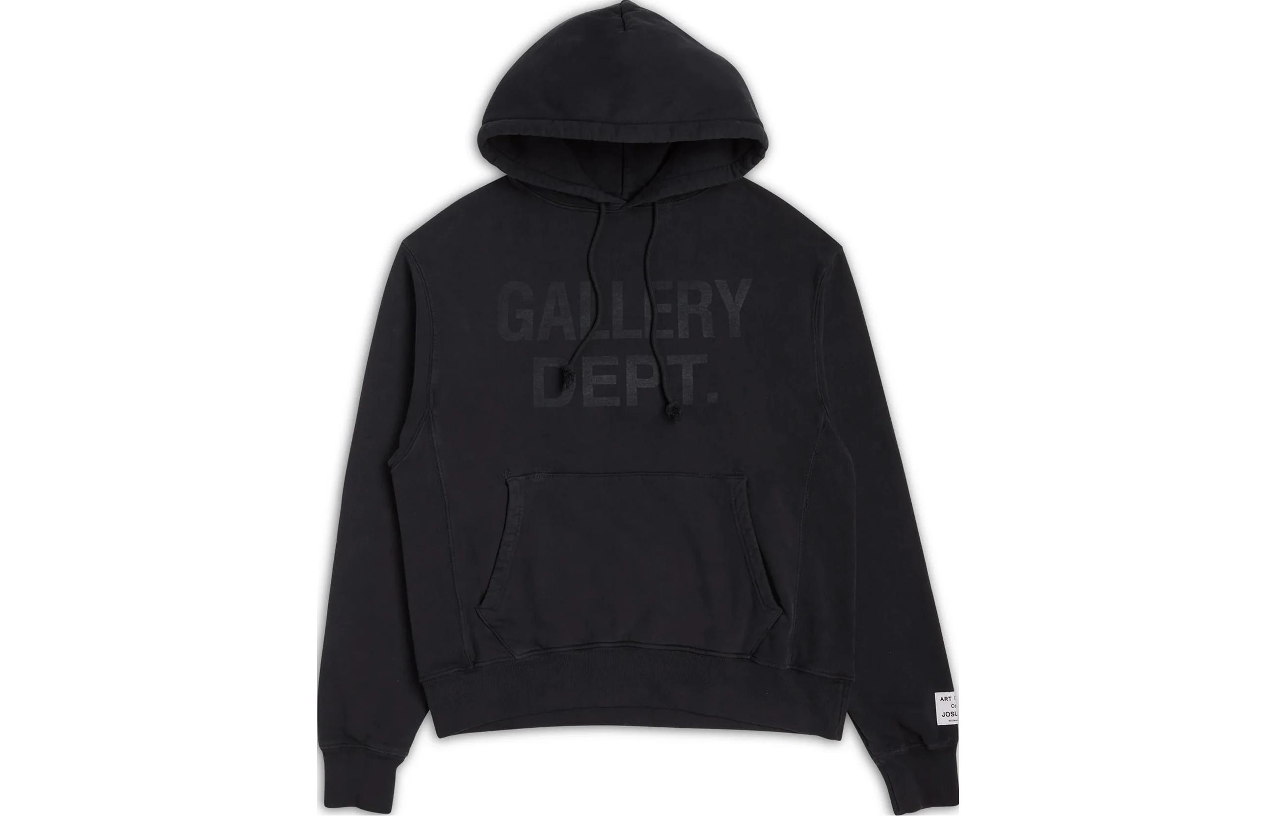 Gallery Dept FW23 Black Comfort Letter Print Hoodie Unisex Pullover Sweatshirt ENL-2000-BLCK-M