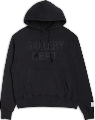 Gallery Dept FW23 Black Comfort Letter Print Hoodie Unisex Pullover Sweatshirt ENL-2000-BLCK-M Buy Gallery Dept FW23 Black Comfort Letter Print Hoodie Unisex Pullover Sweatshirt ENL-2000-BLCK-M