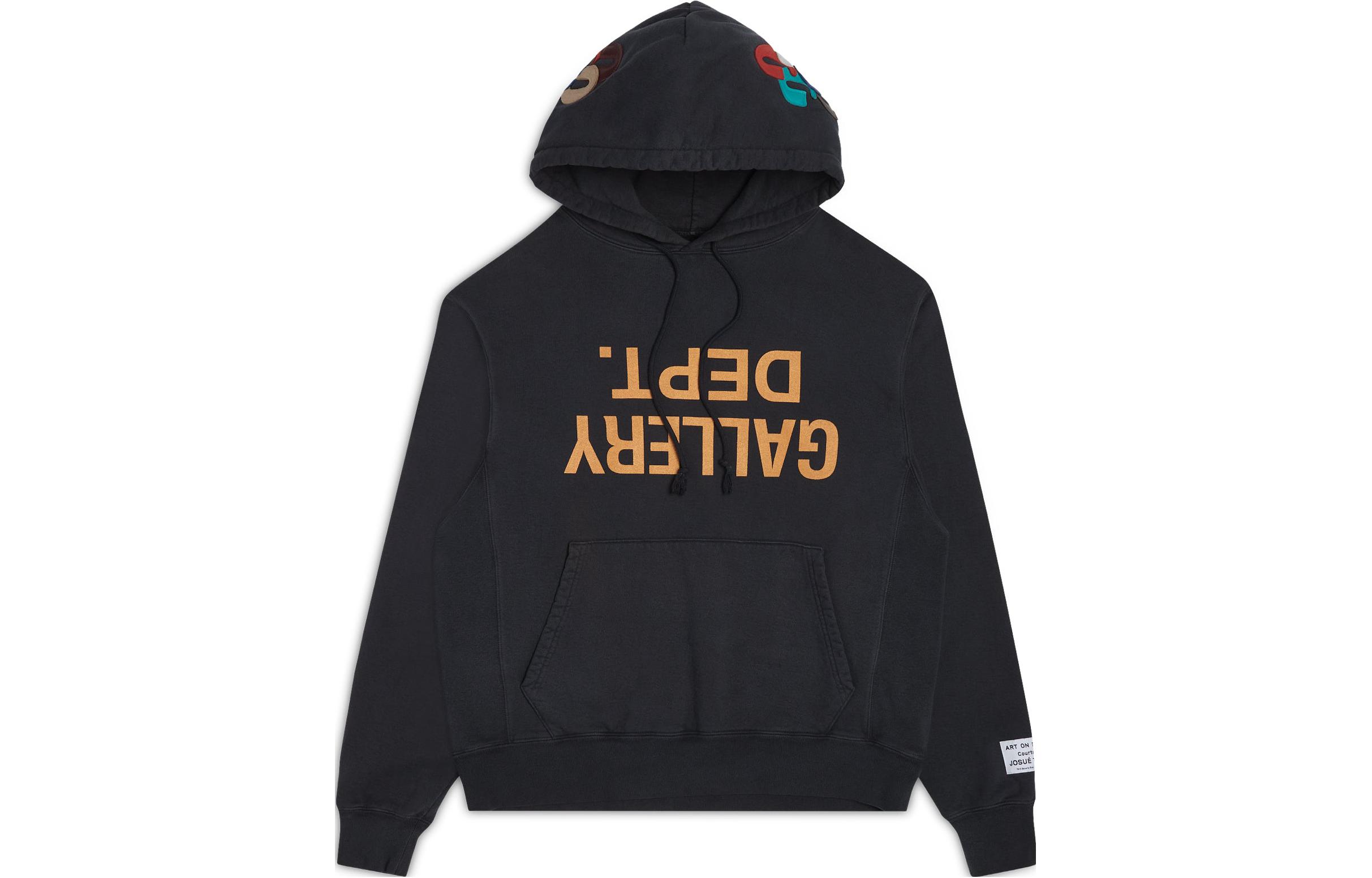 Gallery Dept FW23 Black Hoodie Pullover Sweatshirt GPFU-50009-BLCK