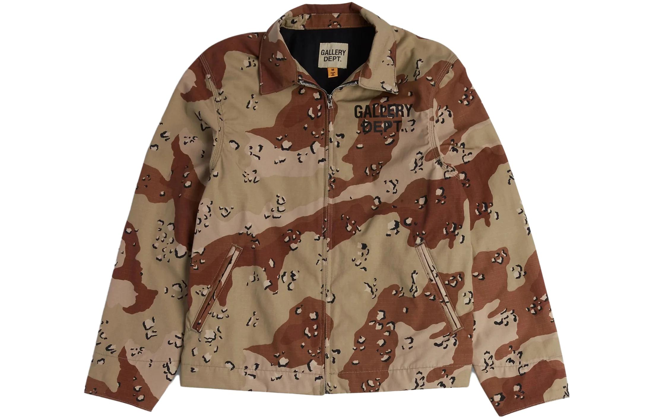 Gallery Dept FW23 Camo Zip-Up Long Sleeve Jacket Chocolate Unisex MJK-60199-CHCH-M