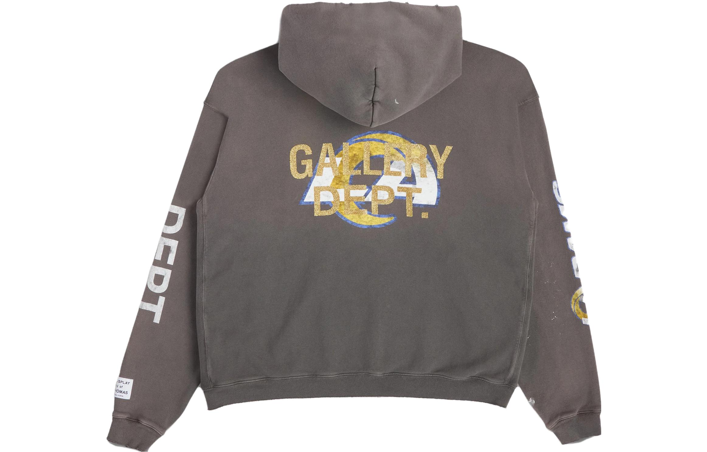 Gallery Dept FW23 Distressed Logo Print Hoodie Pullover Brown (Unisex) RVH-0003C