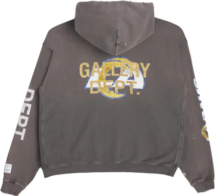 Gallery Dept FW23 Distressed Logo Print Hoodie Pullover Brown (Unisex) RVH-0003C Buy Gallery Dept FW23 Distressed Logo Print Hoodie Pullover Brown (Unisex) RVH-0003C