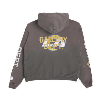 Gallery Dept FW23 Distressed Logo Print Hoodie Pullover Brown (Unisex) RVH-0003C