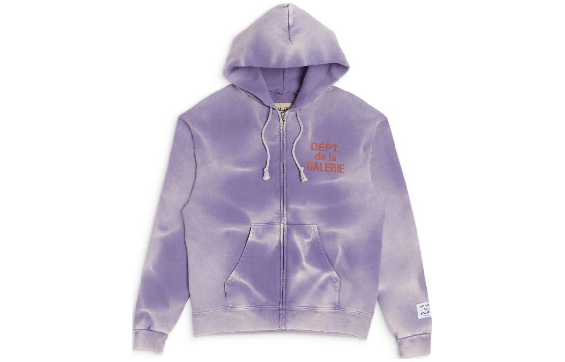 Gallery Dept FW23 Gradient Letter Hoodie Purple Unisex Pullover FZH-2043-PURP-M
