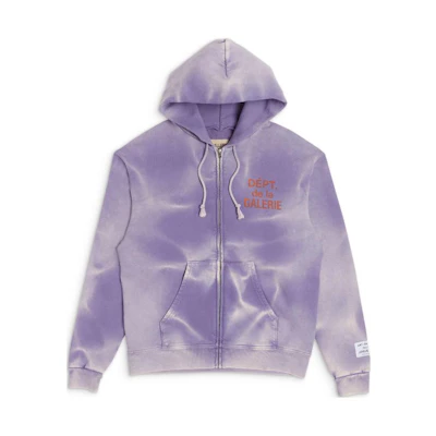 Gallery Dept FW23 Gradient Letter Hoodie Purple Unisex Pullover FZH-2043-PURP-M