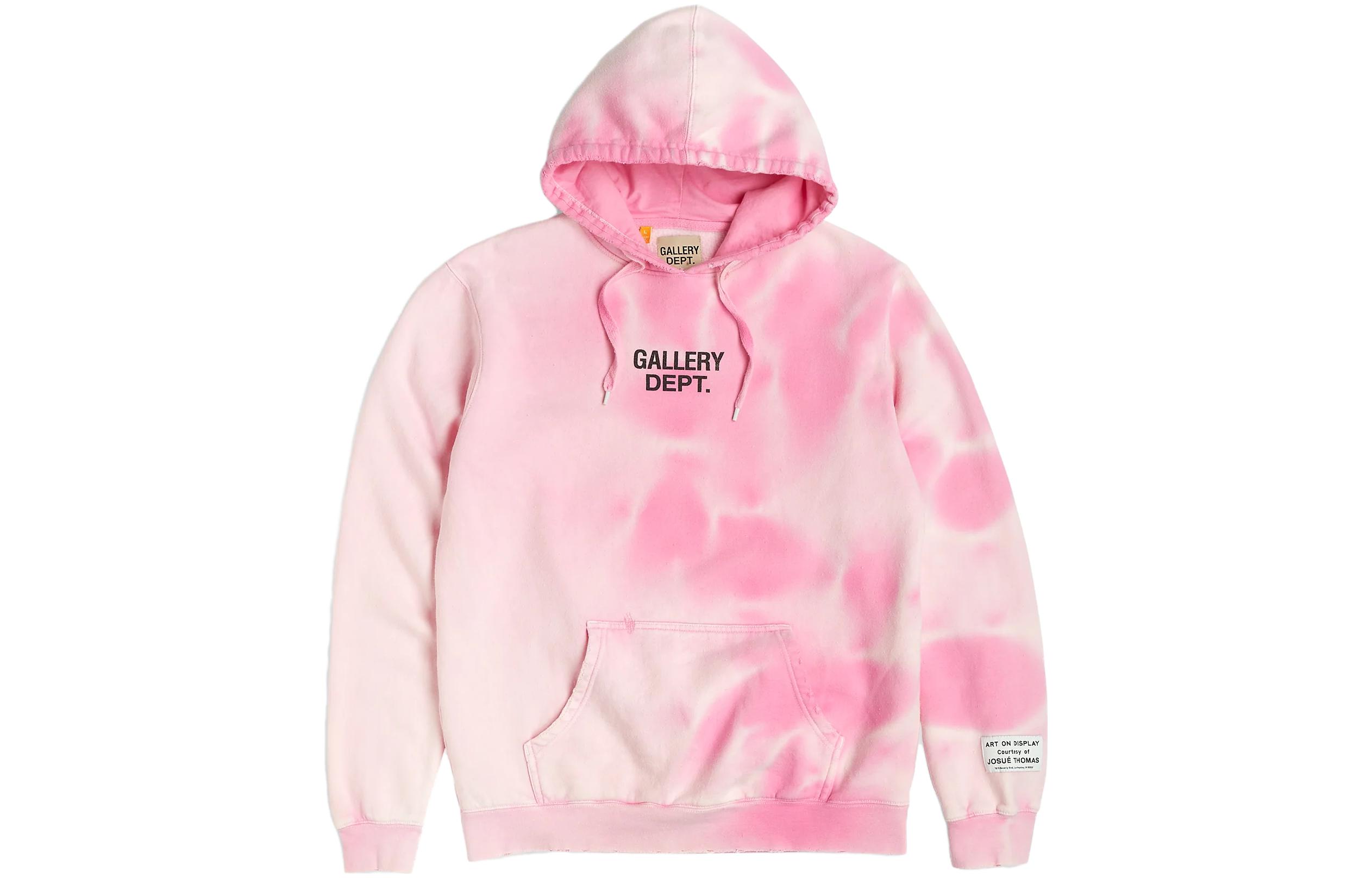 Gallery Dept FW23 Gradient Letter Print Pink Hoodie Unisex Pullover Long Sleeve CL-2056SF-M
