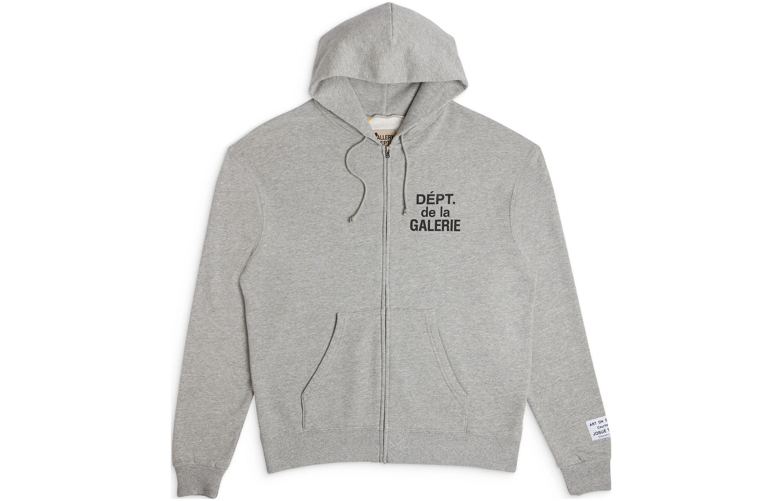 Gallery Dept FW23 Letter Print Hoodie Unisex Gray FZH-2020-HGRY-M