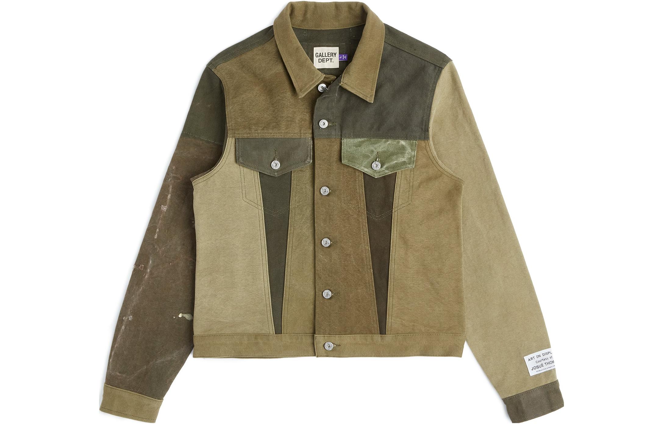 Gallery Dept FW23 Olive Button-Up Collared Long Sleeve Jacket Unisex ADJ-6042-OLIV-M