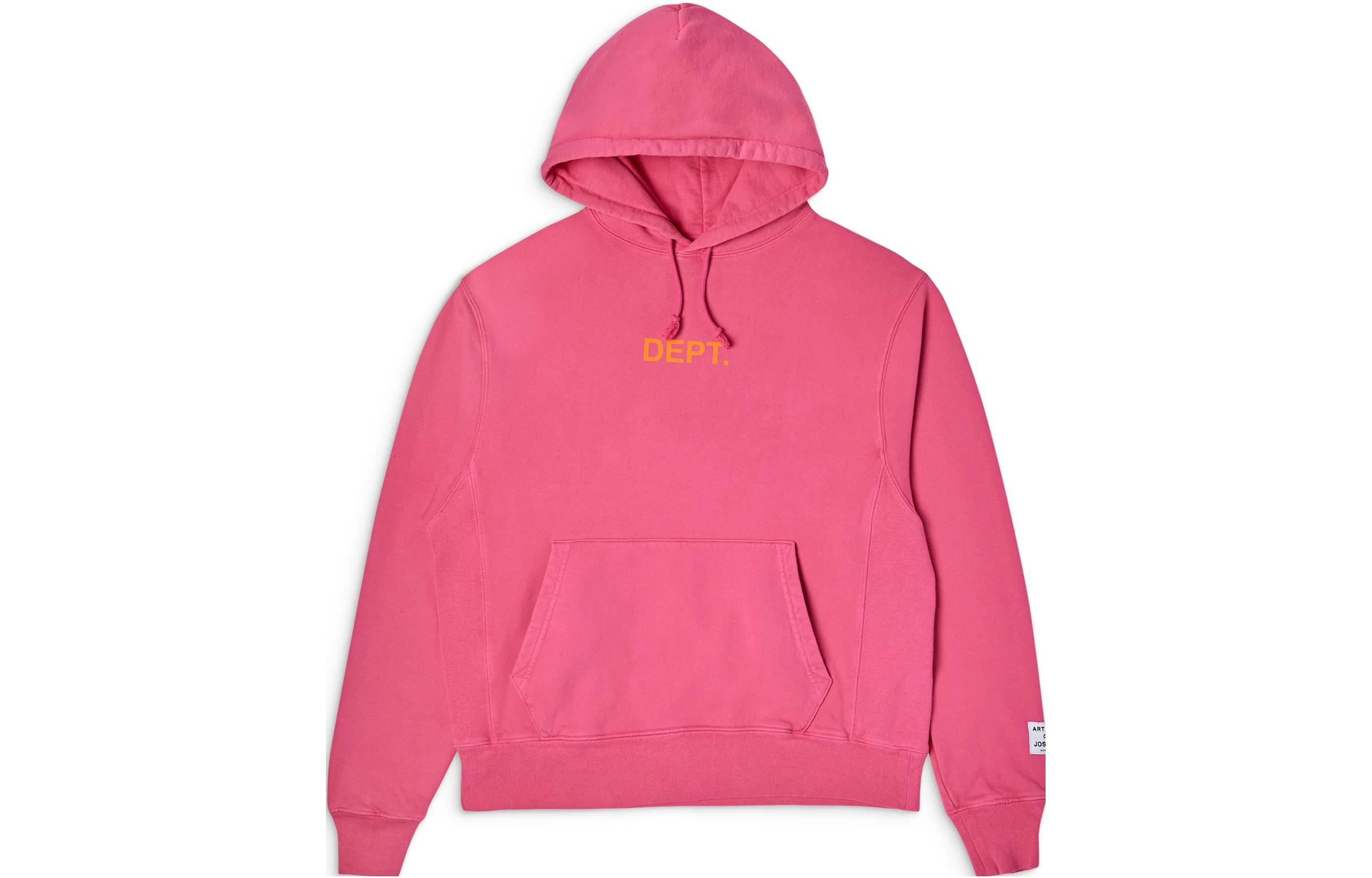 Gallery Dept FW23 Pink Letter Print Pullover Hoodie Unisex DT-2056-FPNK-M