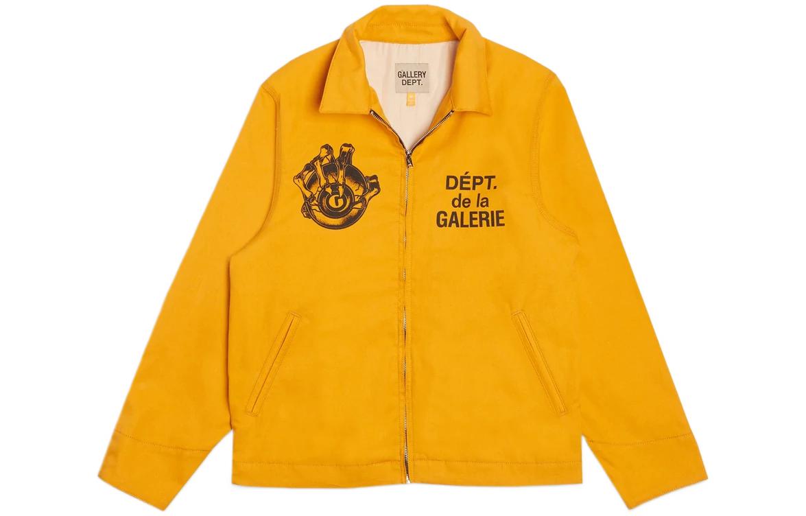 Gallery Dept G-Ball Montecito Graphic Print Zip Jacket Unisex Yellow GD-SS21-120