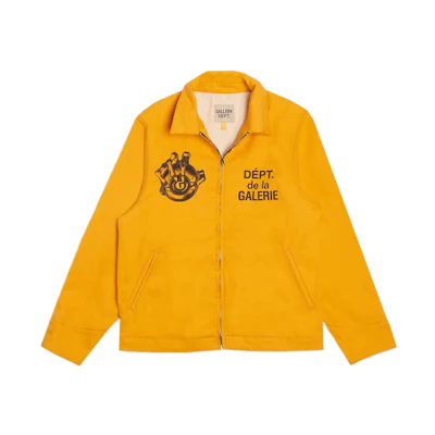 Gallery Dept G-Ball Montecito Graphic Print Zip Jacket Unisex Yellow GD-SS21-120