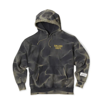 Gallery Dept GD Sunfaded Pullover Hoodie Washed Dark Grey GD-SS21-065