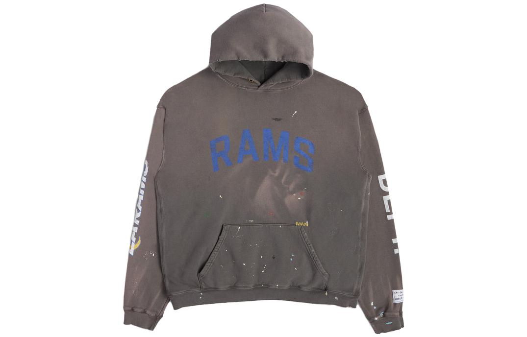 Gallery Dept Hand-Painted Splatter Hoodie Unisex Black LARMMS000782