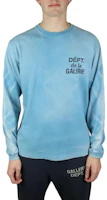 Gallery Dept Letter Graphic Crewneck Long Sleeve Sweatshirt Blue - Men FLS-60056-TEAL Gallery Dept Letter Graphic Crewneck Long Sleeve Sweatshirt Blue - Men FLS-60056-TEAL