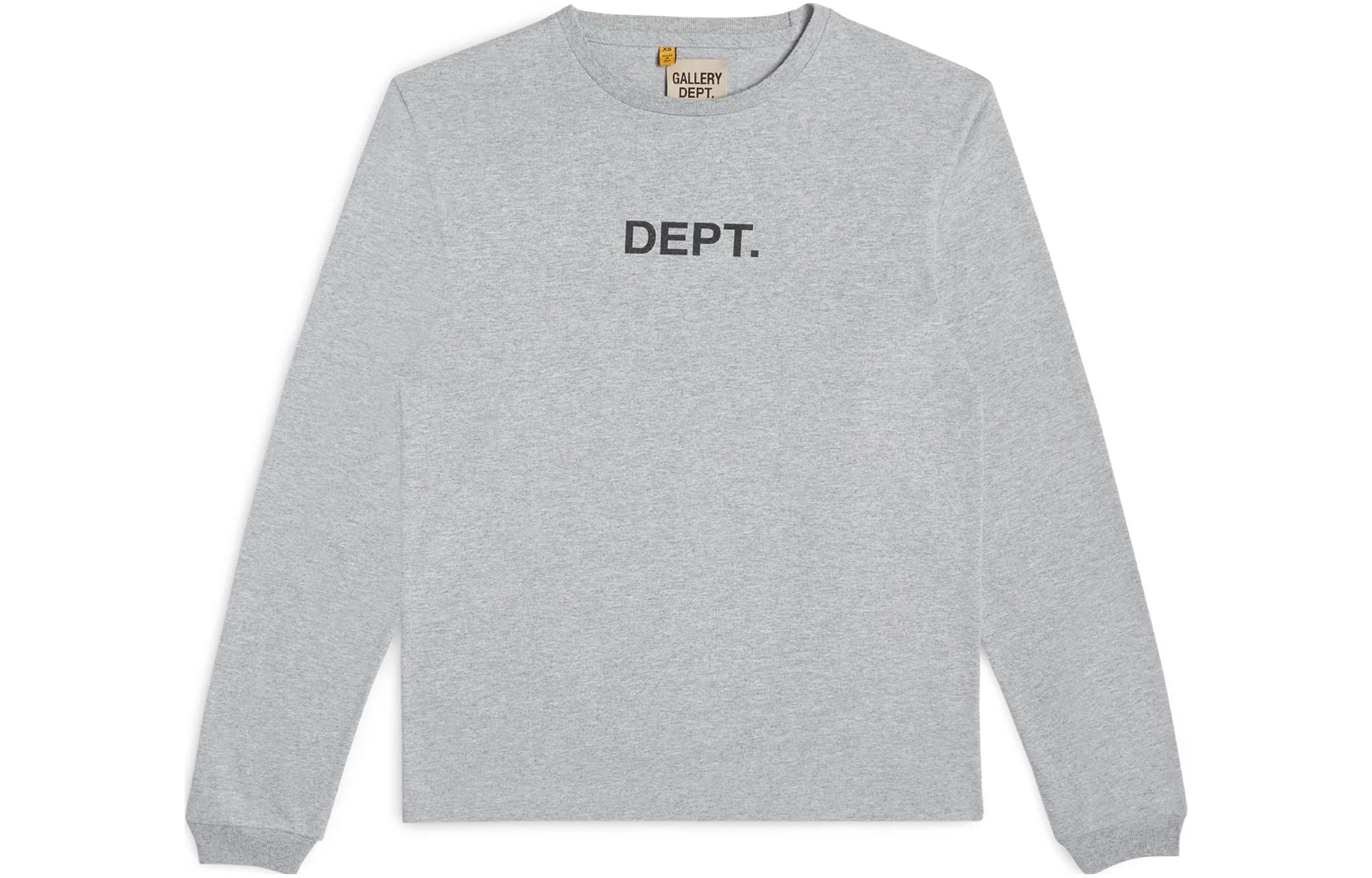 Gallery Dept Letter Graphic Crewneck Sweatshirt Grey DT-1120-HGRY-M