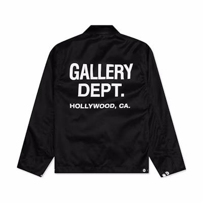 Gallery Dept Letter Logo Print Long Sleeve Jacket Men’s Black MJK60000BLCK