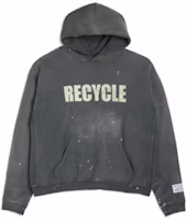Gallery Dept Letter Print Pullover Hoodie Grey () RE90-2000-WBLK Gallery Dept Letter Print Pullover Hoodie Grey () RE90-2000-WBLK