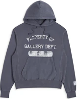 Gallery Dept Logo Printed Hoodie Unisex Casual Long Sleeve Pullover Sweatshirt PO-2010-VNVY-M Gallery Dept Logo Printed Hoodie Unisex Casual Long Sleeve Pullover Sweatshirt PO-2010-VNVY-M