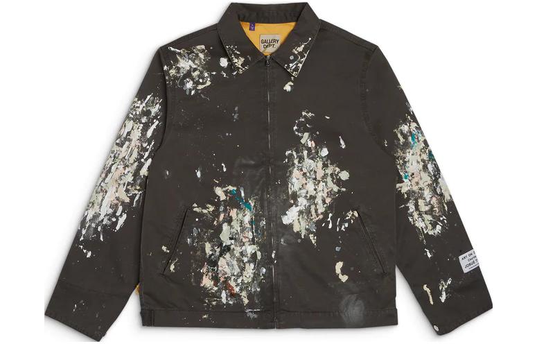 Gallery Dept Montecito Full-Zip Black Jacket for Men - Long Sleeve Outerwear MJKP-60000-DBLK