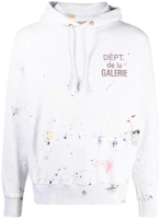 Gallery Dept Oversized White Hoodie Long Sleeve GDFR2025P Gallery Dept Oversized White Hoodie Long Sleeve GDFR2025P