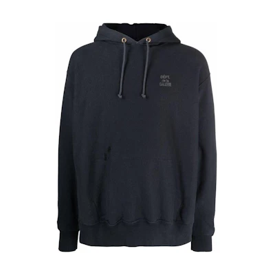 Gallery Dept SS22 Solid Color Logo Hoodie Unisex Blue ATKR0000BLCK
