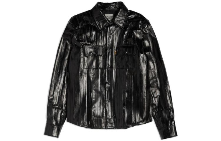 Gallery Dept SS23 Glossy Collar Jacket Black Mens STEF-6000-BLCK