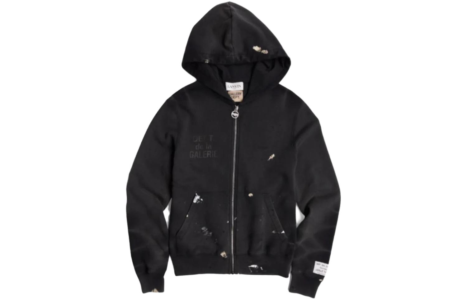 Gallery Dept SS23 Graffiti Zip-Up Hoodie Black () RM-HOG006-BLCK