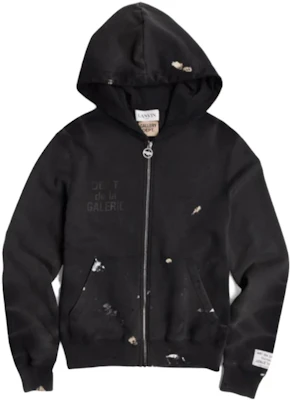 Gallery Dept SS23 Graffiti Zip-Up Hoodie Black () RM-HOG006-BLCK Buy Gallery Dept SS23 Graffiti Zip-Up Hoodie Black () RM-HOG006-BLCK