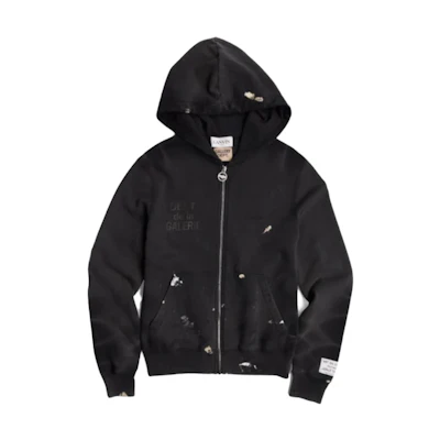 Gallery Dept SS23 Graffiti Zip-Up Hoodie Black () RM-HOG006-BLCK