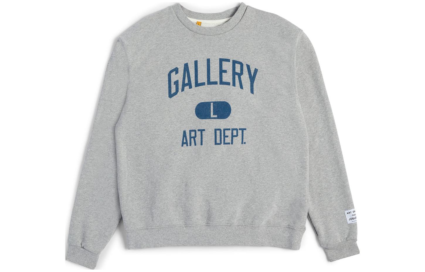 Gallery Dept SS23 Letter Print Long Sleeve Sweatshirt Gray AD2320HGRY