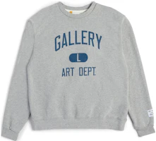 Gallery Dept SS23 Letter Print Long Sleeve Sweatshirt Gray AD2320HGRY Gallery Dept SS23 Letter Print Long Sleeve Sweatshirt Gray AD2320HGRY