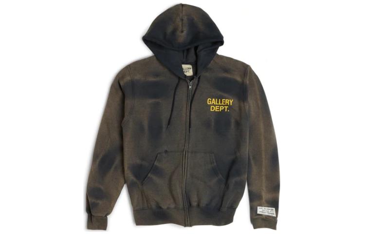 Gallery Dept SS23 Tie-Dye Logo Zip Hoodie Brown - Fashion SFZH-2020-NAVY