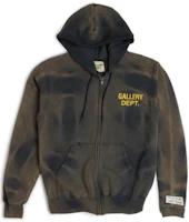 Gallery Dept SS23 Tie-Dye Logo Zip Hoodie Brown - Fashion SFZH-2020-NAVY Gallery Dept SS23 Tie-Dye Logo Zip Hoodie Brown - Fashion SFZH-2020-NAVY