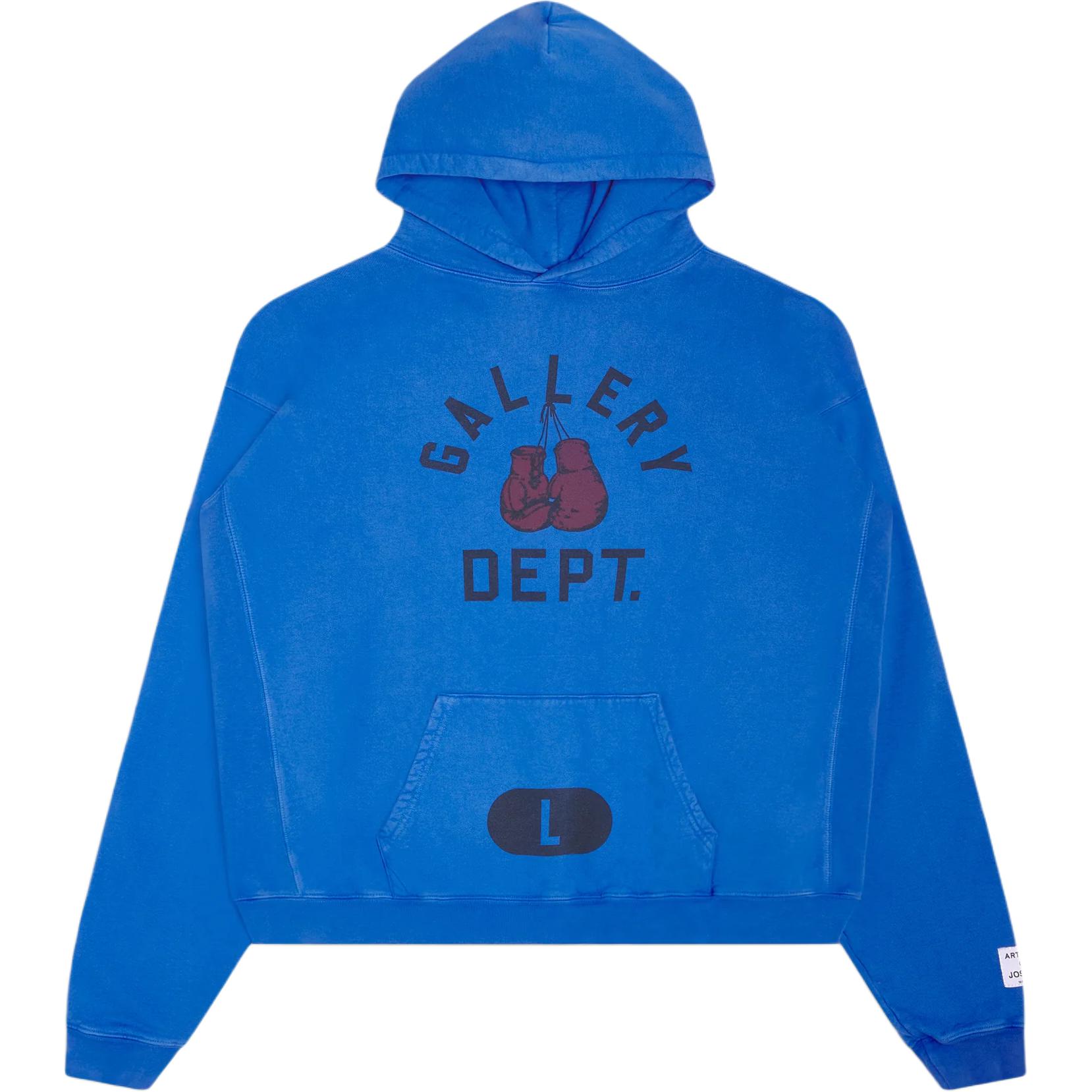 Gallery Dept SS24 Blue Letter Pullover Hoodie Long Sleeve BMH-50012-ROYL