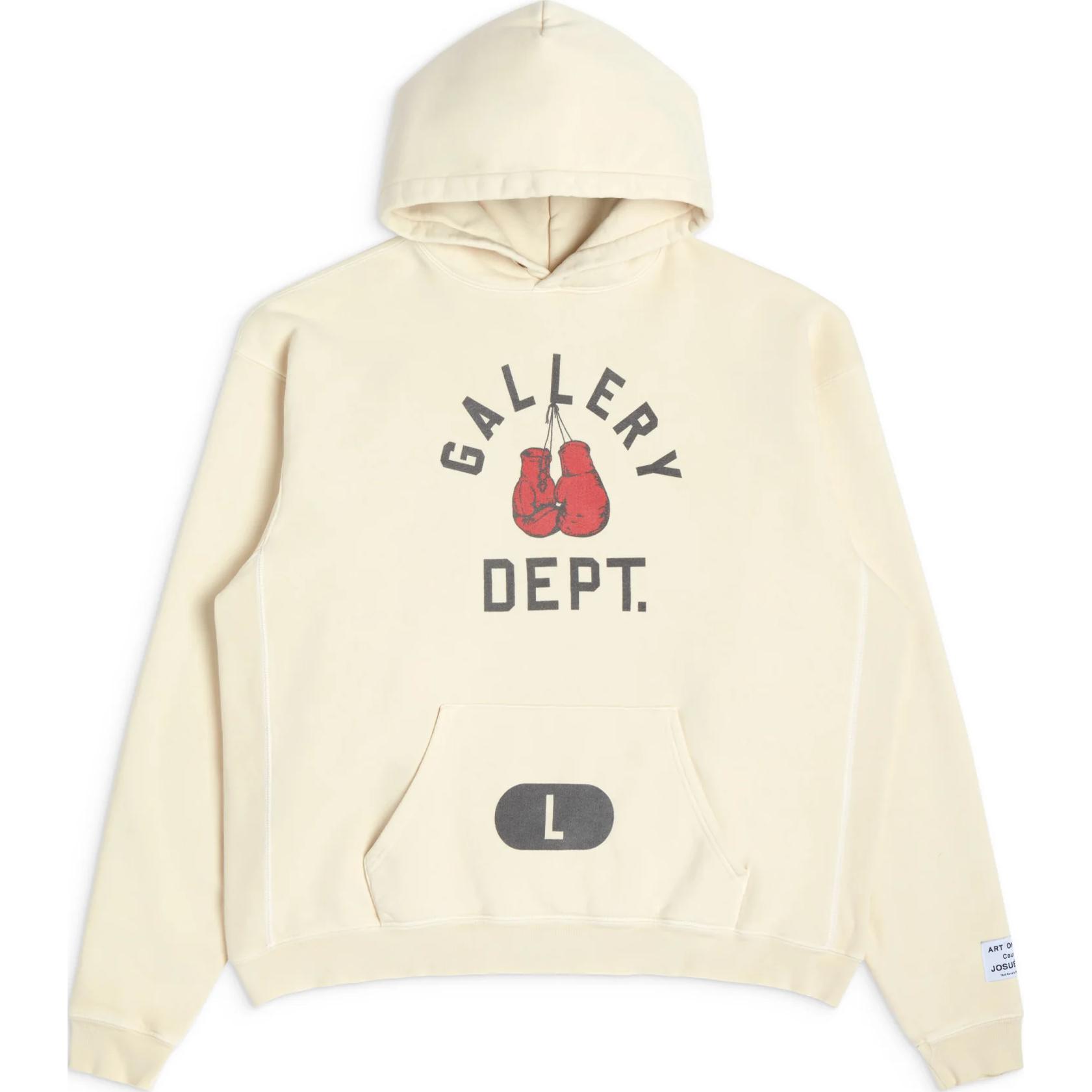 Gallery Dept SS24 Letter Pullover Hoodie Men’s Off-White BMH-50012-CREM