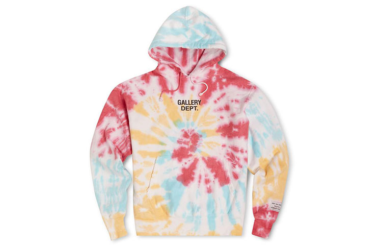 Gallery Dept Tie-Dye Print Unisex Hoodie Multicolor GD-SS21-002