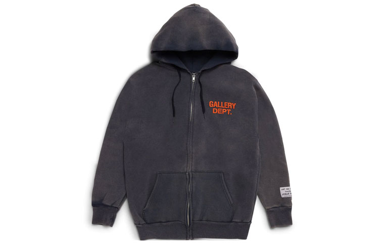 Gallery Dept Vintage Full-Zip Hoodie Jacket Men’s Blue GD-SS21-551