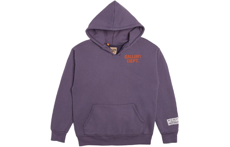 Gallery Dept Vintage GD Pullover Hoodie Purple - Unisex Letter Design GD-SS21-058