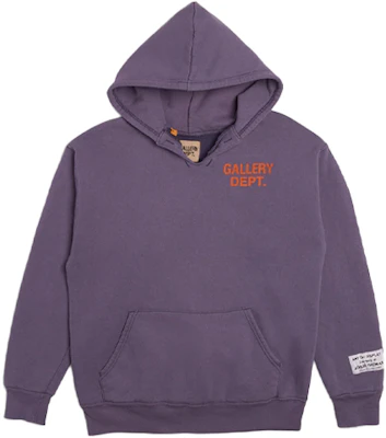Gallery Dept Vintage GD Pullover Hoodie Purple - Unisex Letter Design GD-SS21-058 Buy Gallery Dept Vintage GD Pullover Hoodie Purple - Unisex Letter Design GD-SS21-058