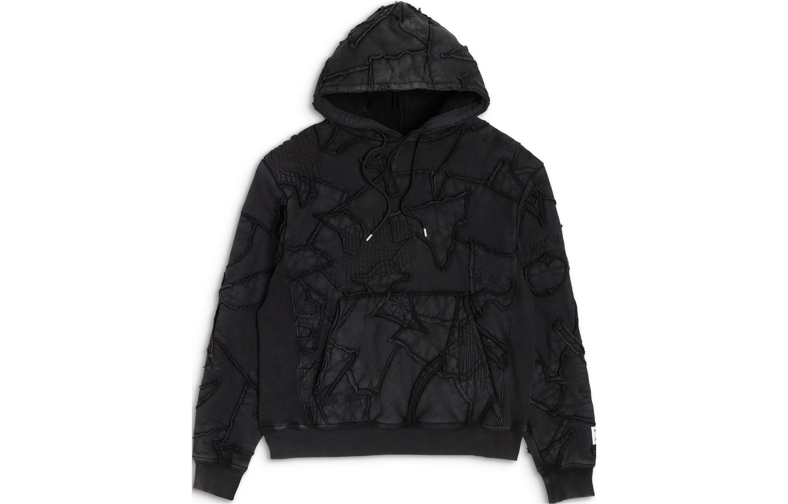 Gallery Dept Washed Patchwork Hoodie Black Men’s Long Sleeve CLH-2011-BLCK-M