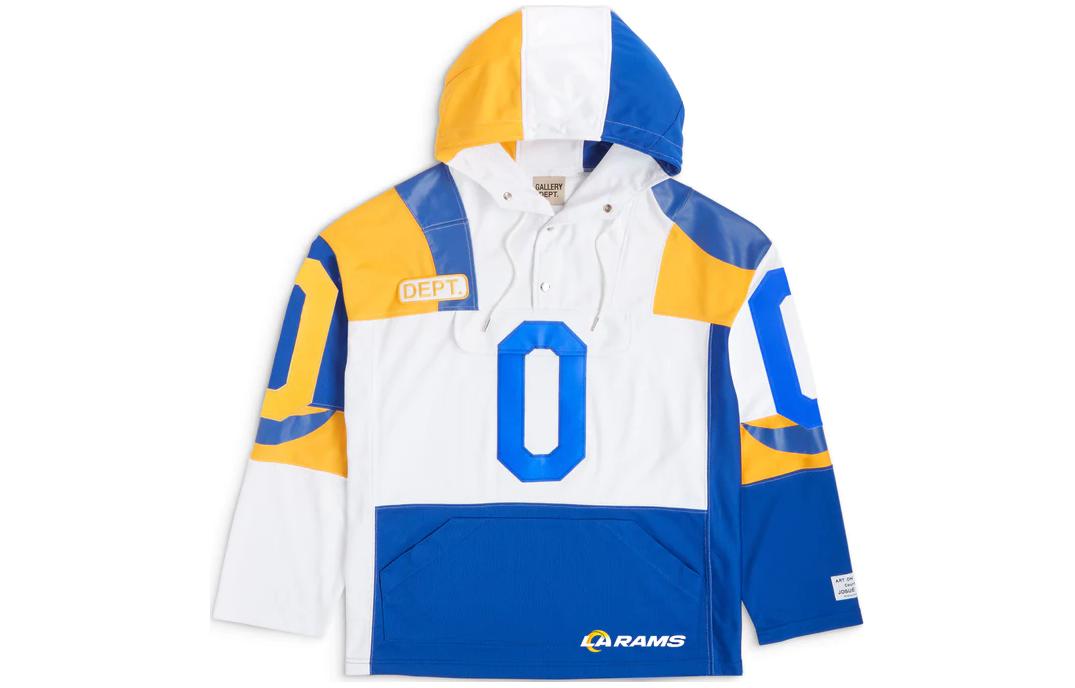 Gallery Dept X LA Rams Anorak Color Block Pullover Hoodie Unisex Multicolor RJA-0001C