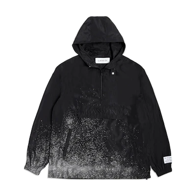 Gallery Dept Lanvin Back Print Hoodie Black Collaboration Edition RM-JAG038-BLCK