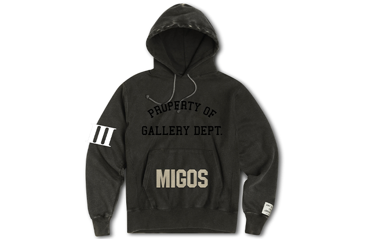 Gallery Dept Migos For Culture III YRN Logo Print Hoodie Brown Unisex GD-SS21-039