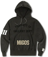 Gallery Dept x Migos For Culture III YRN Logo Print Hoodie Brown Unisex GD-SS21-039 Gallery Dept x Migos For Culture III YRN Logo Print Hoodie Brown Unisex GD-SS21-039