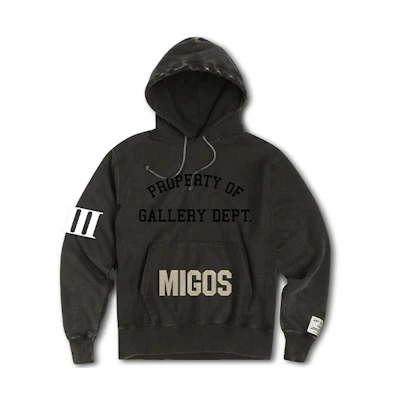Gallery Dept Migos For Culture III YRN Logo Print Hoodie Brown Unisex GD-SS21-039
