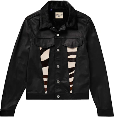 Gallery Dept x Mr Porter 2023秋冬小牛毛皮革卡车夹克 男女通用 黑色 1647597324163585 Buy Gallery Dept x Mr Porter 2023秋冬小牛毛皮革卡车夹克 男女通用 黑色 1647597324163585